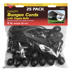 

Keeper Keeper - 6345 - Black Bungee Ball Cord 8 in. L x 0.315 in. - 25/Pack
