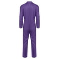 thumbnail image 4 of TiaoBug Mens Work Overalls Dustproof Coveralls Mechanics Uniforms One Piece Romper for Worker Wear Purple L, 4 of 5