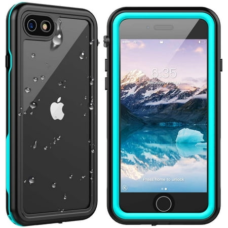 For Apple iPhone SE 2020 / iPhone 8 / iPhone 7 Redpepper Waterproof Swimming Shockproof Dirt Proof Case Cover Black