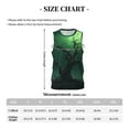 thumbnail image 4 of Honeii Green Night Sky Moon Branches print basktball shirt for men and women, Unisex basketball jersey for Theme party-4X-Large, 4 of 6