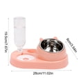 thumbnail image 2 of Pet Bowl Plastic Auto Water Dispenser Double Drinking Station No Spill Non-Slip for Small Medium Dogs Cats by MPOISVA, 2 of 5