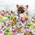 thumbnail image 3 of Pofeuu Butterflies2 Print Puppy Blanket,Dog Blankets,Pet Blanket Cozy Cat Blankets for Indoor Cats, Fuzzy Pet Blanket for Kitten Doggy Dog Blankets-Medium, 3 of 8