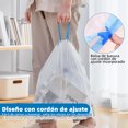 thumbnail image 4 of 120 Piezas Bolsas De Basura Con Cordón Engrosadas, Forro De Basura Resistente a Fugas, 45 x 50cm, 15 Litros, Blancas Impermeables Adecuadas Para Cocina, Dormitorio, Baño y Oficina, 4 of 6