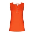 thumbnail image 6 of Wycnly Tank Top for Women Summer Tops Lightweight Comfy Henley Shirts Slim Button up Tunic Cute Solid Sleeveless Tops Ladies Sleeveless Shirt, 6 of 7