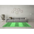 thumbnail image 3 of Ahgly Company Indoor Rectangle Solid Emerald Green Modern Area Rugs, 8' x 12', 3 of 4