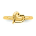 thumbnail image 4 of 925 Sterling Silver Stackable Expressions Gold-plated Heart Ring Size: 9; for Adults and Teens; for Women and Men, 4 of 5