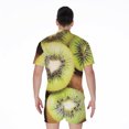thumbnail image 2 of Kiwi 3D Short Sleeve Men'S Rompers, Kiwi Fruits Casual Summer Jumpsuits Outfit, 2 of 4