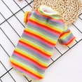 thumbnail image 4 of Walbest Cat Sweaters Puppy Clothes for Small Dogs Winter Cat Clothes Pet Rainbow Pug Outfits Knit Chilly Cable Sweater Pullover Dogs Cats Sweater, 4 of 7