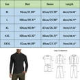 thumbnail image 2 of Wotryit Mens Shirts Mens Tight Fitting Fitness Sports Running Training Hooded Long Sleeved T Shirt Black 3XL, 2 of 3