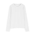 thumbnail image 5 of yoeyez Girls Long Sleeve Shirts Cute Crewneck Pleated Blouses Casual Solid Color Loose Fit Pullover Tops Fshion Spring Going Out Clothes for Children Girl Gray 3-4 Years, 5 of 7