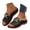 Black, variant on Womens Orthopedic Sandals Arch Support Wedge Platform Shoes Summer Casual Slides Beige 6.5
