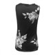 thumbnail image 3 of Camisetas de tirantes Camisetas sin mangas con estampado Floral para mujer, camisetas sin mangas con retazos de encaje, camisetas informales con cuello holgado para verano (White, XL), 3 of 6