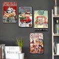 thumbnail image 4 of 4 Uds Pintura Cachorro Placa Metal Vintage Hierro Rectangular 20x30cm, 4 of 9