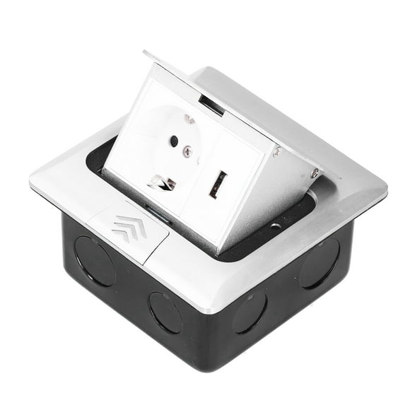 Embedded Floors Socket, USB Interface Pop Up Floor Electrical Outlet For Shopping Malls For Office Quick Pop Up