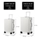 thumbnail image 5 of Equipaje MYER Hard Shell Carry On, aluminio de 20 pulgadas, color blanco lechoso, 5 of 8