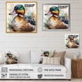 thumbnail image 4 of DESIGN ART Designart "Magnificent_Male Duck Ii" Animal Duck Canvas Wall Art 36 in. wide x 36 in. high, 4 of 5