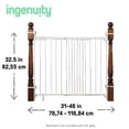 thumbnail image 5 of Summer Infant Metal Banister and Stair Safety Gate, 32.5" Tall x 32" to 48" Wide, White, 5 of 8