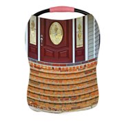 ECZJNT A brick stairway entrance beautiful wooden Nursing Cover Baby Breastfeeding Infant Feeding Cover Baby Car Seat Cover