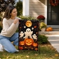 thumbnail image 7 of Dalxymotic Halloween Lawn Flag, Fall Outdoor Yard Flag Decoration, Seasonal Spooky Yard Banner, Double-Sided Garden Flag, Halloween Decorations Indoor Outdoor Fall Decor for Lawn, 7 of 7