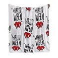 thumbnail image 2 of YIMWNYI Halloween Flannel Blanket, Soft Throw Blanket, Cozy Sofa Blanket, Seasonal Decor, Perfect for Home, Travel, Camping, Easy Care, 2 of 6