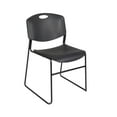 thumbnail image 5 of Regency Cain 42" Square Breakroom Mahogany Table w/4 Zeng Black Stack Chairs (TB4242MH44BK), 5 of 8