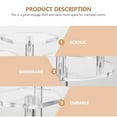 thumbnail image 4 of MasteelfCA 1Pc Clear Figurine Models Display Rack Acrylic Jewelry Riser Type Rack (4 Tier), 4 of 8