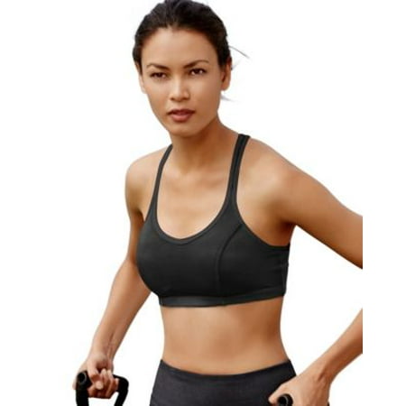 Champion Women's Shape® T-Back Sports Bra, Black -