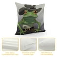 thumbnail image 4 of JEUXUS  Frog Meme You Just Yee'd Your Last Haw Partner Throw Pillow Cover Decor for Western Home Living Room Decor,Frog Gifts for Frog Lovers Teen Girls Boys Teens ,, 4 of 5