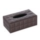 thumbnail image 2 of Caja de pañuelos rectangular de cuero sintético con tapa, soporte para servilletas de papel para baño, hogar, oficina, coche, decoración automotriz con base magnética., 2 of 6