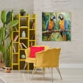 thumbnail image 3 of Stupell Industries Coastal Two Macaws Among Foliage Canvas Art, 36 x 36, by Petals Prints Design, 3 of 8