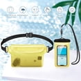 thumbnail image 2 of MATEPROX Waterproof Phone Pouch with Lanyard/Arm/Waist Strap, [2 Packs] Universal Water Proof Case Bags for iPhone 15/14/13/ Pro Max/XR/Galaxy S22/23/24-Yellow, 2 of 6