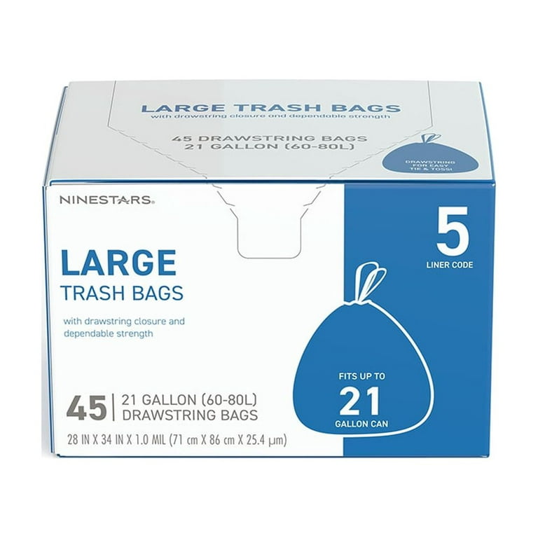 Nine Stars 21-gal Trash Bag - 45 Count per Pack