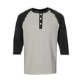 thumbnail image 7 of 3/4 Sleeve Shirt Men Button Henley Baseball T-Shirts Fall Casual Sport Athletic Jersey Tee Tops Gray 2XL, 7 of 7