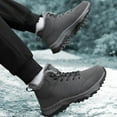thumbnail image 3 of Warm Waterproof Snow Boots Plush Lined Hiking Shoes Casual Sneakers For Mens, 3 of 10