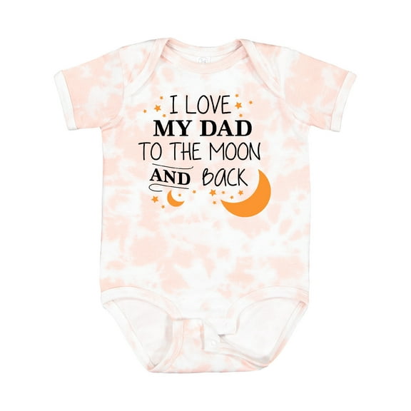 Inktastic I Love My Dad to the Moon and Back Boys or Girls Baby Bodysuit