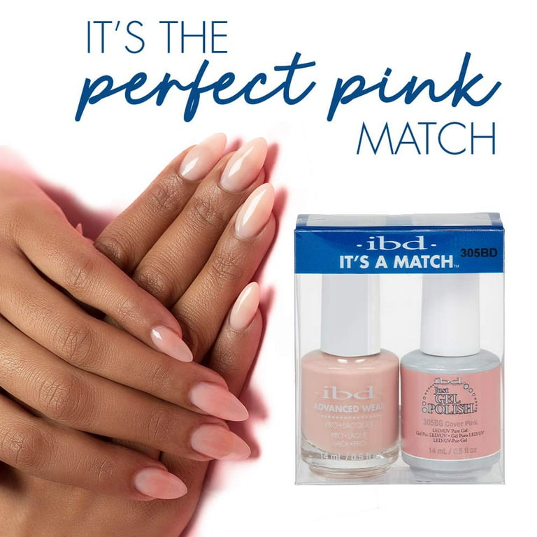 IBD It's A Match Duo Cover Pink, 305BD, Nail Lacquer Polish, 1 Set - Walmart.com