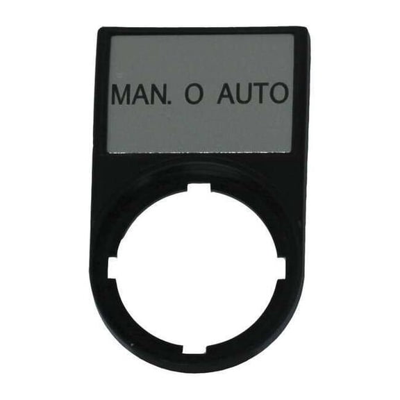 Eaton Legend Plate,Rectangular,Black M22S-ST-GB12