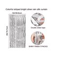 thumbnail image 5 of Foil Fringe Backdrop,Topboutique Metallic Tinsel Foil Fringe Curtain For Birthday Wedding Baby Shower Party 6.5 feet DIY Backdrop Photo Booth Prop Decoration (Silver), 5 of 8