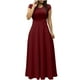 thumbnail image 1 of Vestidos Para Mujer Maxi Vestido Color Sólido Colorido Vestido Manga Corta Playa Casual Sundress Odeerbi  ODB145490, 1 of 6