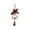 A, variant on Qjidjing Christmas Tree Ornaments, Xmas Hanging Wind Chime Pendants with Red Bow, for Xmas Tree, Front Door, Car Interior Decor