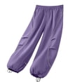thumbnail image 6 of Mifsaly Boys Quick Dry Parachute Pants Kids Wide Leg Baggy Track Pant Lightweight Quick Dry Casual Outdoor Athletic Sportswear with Pockets, 6 of 7