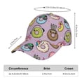 thumbnail image 3 of Yiaed Cute Donuts Print Cap Adjustable Size for Running Workouts and Outdoor Activities All Seasons, 3 of 5