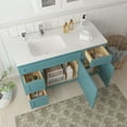 thumbnail image 4 of 51 in. W x 21 in. D x 32.5 in. H Bath Vanity Cabinet without Top in Sea Green, 4 of 5
