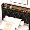thumbnail image 5 of GAZHOME Twin Size Platform Bed Frame with Charging Station, 4 Storage Drawers and Headboard, No Box Spring Required, 5 of 6