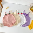 thumbnail image 4 of LYMAYTER ‌Infant Baby Girl Cotton Onesies Sleeveless Tank Top for 3-24M Bodysuit Pack‌ 1PCS, 4 of 8