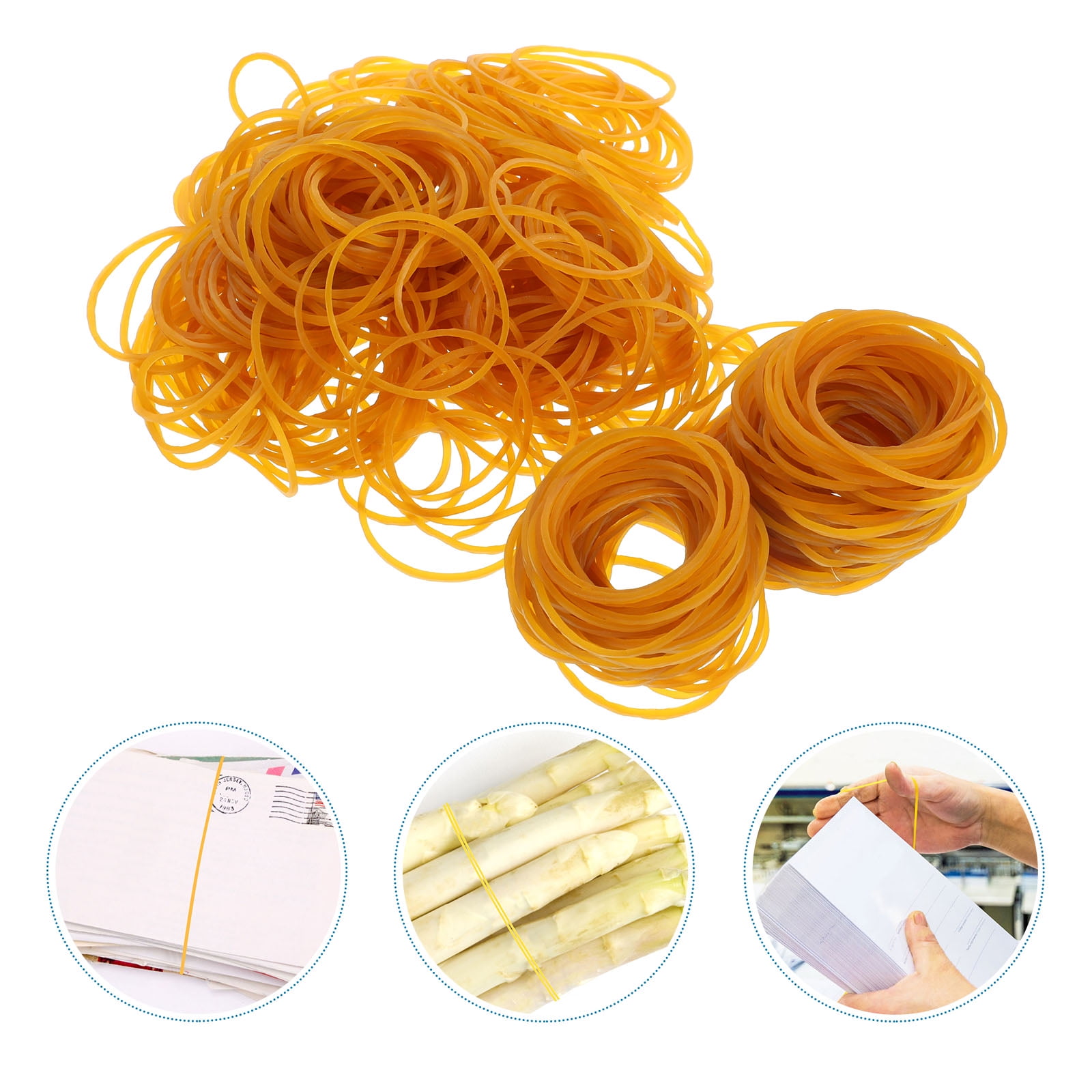 2400 Pcs Heavy Duty Rubber Bands for Garbage Cans, Wide Wrapping Bands for Household and Outdoor Use