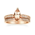 thumbnail image 6 of Gin & Grace 14KT RG Genuine Morganite and Diamond Accent Ring., 6 of 6