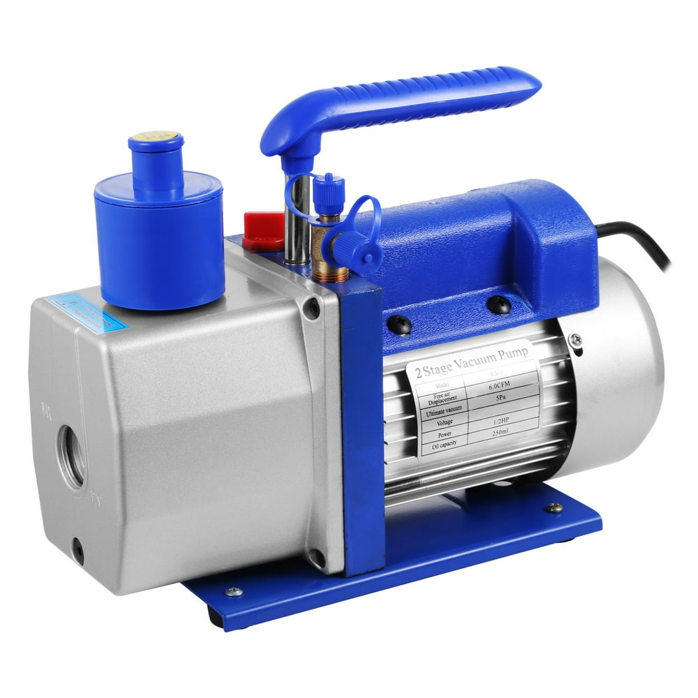 VEVOR Vacuum Pump 6CFM Dual Stage Refrigerant Vacuum Pump 1/2hp HVAC