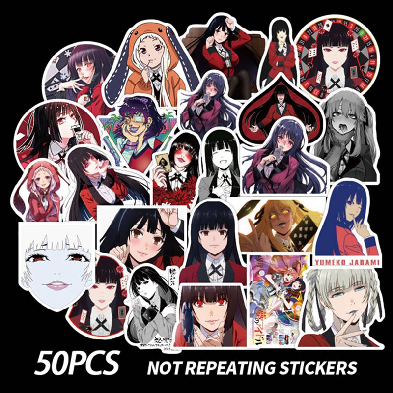 Shiyao Japan Anime Kakegurui Waterproof Diy Vinyl Decal Stickers For Snowboard Laptop Luggage Fridge Kids Collection Gift Walmart Com Walmart Com