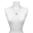 thumbnail image 3 of Delight Jewelry Silvertone Disc 1/2'' - Symbol - Dollar Sign - $ - Hero Ring Charm Necklace, 18", 3 of 4